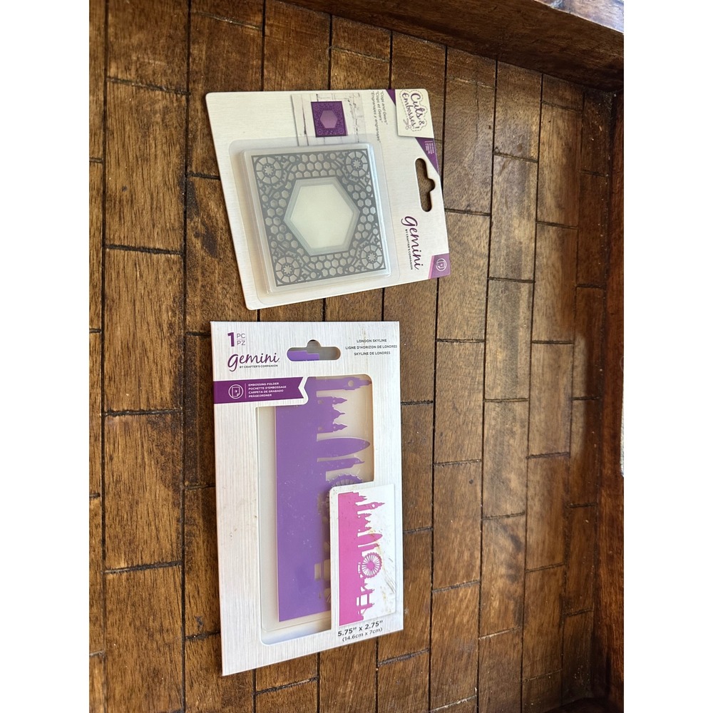 Gemini Crafter's Companion Cut Emboss Folder & London Skyline Embossing Folder2p